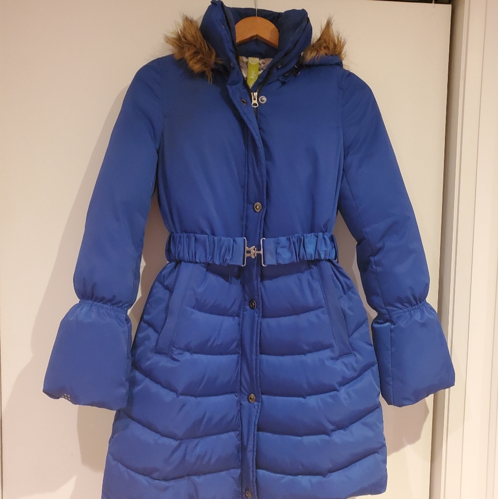 Blue Soia & Kyo XXS A-line down filled parka